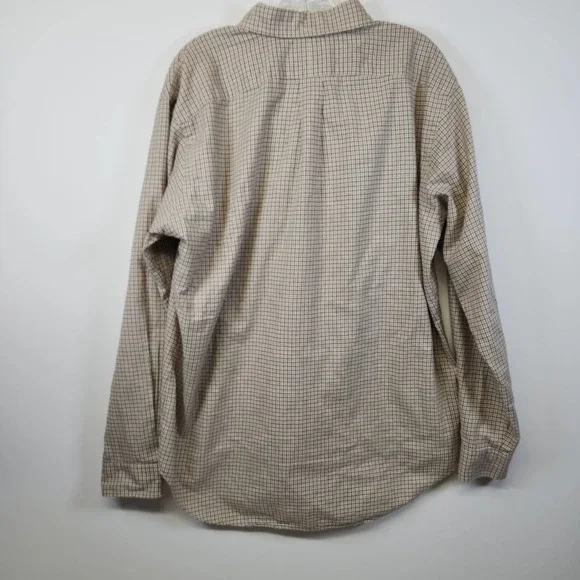 Ralph Lauren Shirt Mens Large Long Sleeve White Purple Plaid Preppy Button Down - Picture 5 of 8